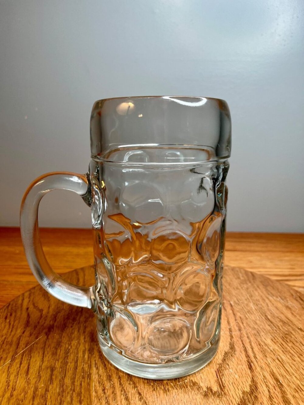 Stolzle Austrian Blank 1 Liter Dimpled Beer Mug, Stein ~ European Man Cave Oktob
